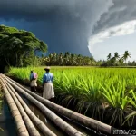 Home 23 가이아나와 영국 식민지 역사 - Photorealistic 19th-century coastal Guyana under British colonial rule, wide cinematic view of a sug...